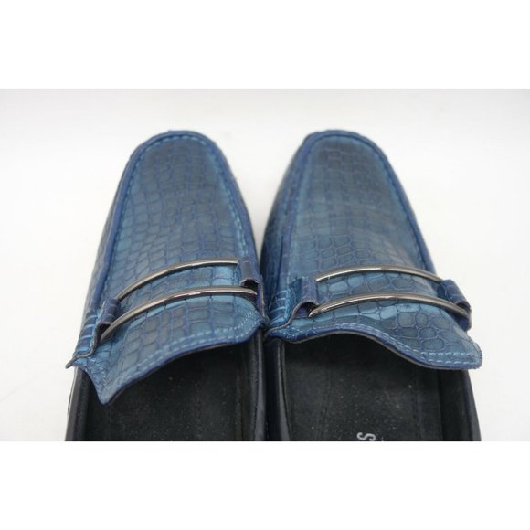 Stacy Adams Blue Alligator Print Slip On Driving Loafers Shoes Men\'s 7 M main image 11